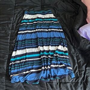 Merona Striped A-Line Skirt